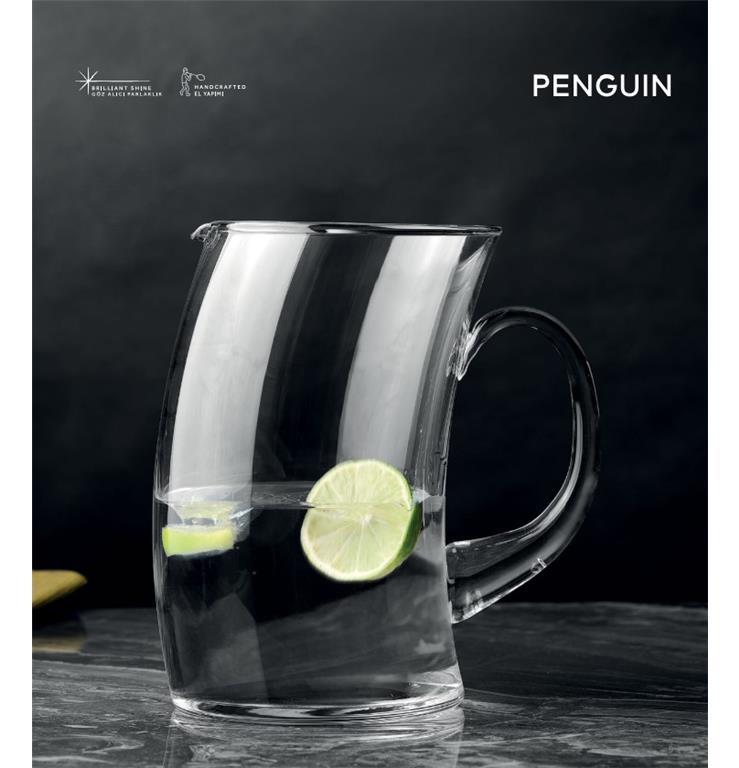Pinguin Krug / Handgefertigt / 1L