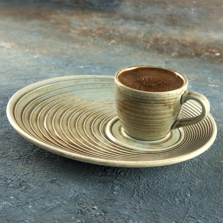 Korallen Untertasse / 20x17cm / 12Stk.