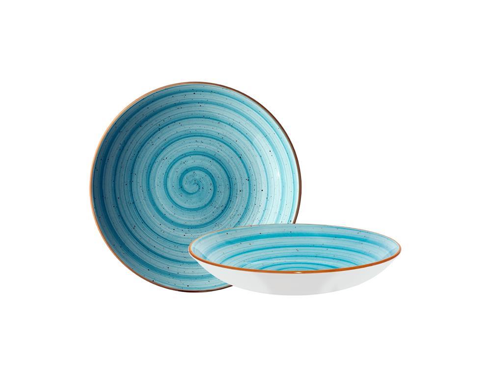 Aqua Tiefer Teller Bloom / 25cm / 6St