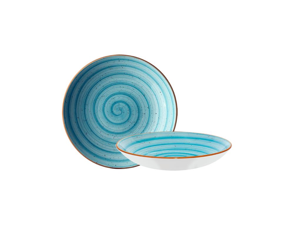 Aqua Tiefer Teller Bloom / 23cm / 6St