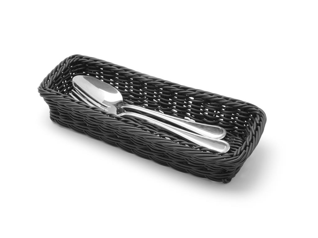 Besteckhalter / 27x10cm / Schwarz