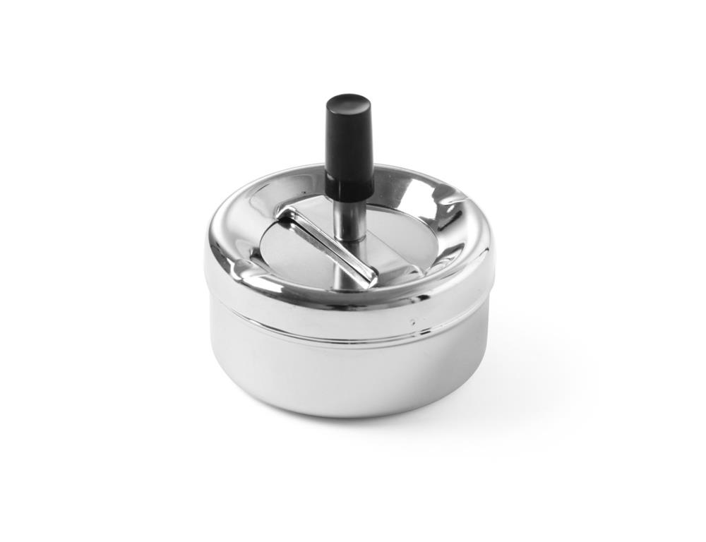 Aschenbecher / 9cm / Windschutz / Push