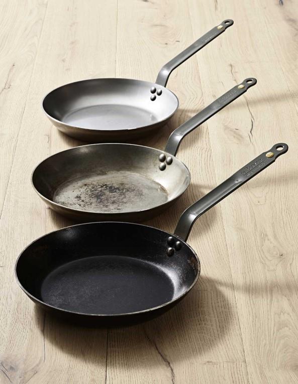 Carbonstahlpfanne / 28cm / 3mm / IND