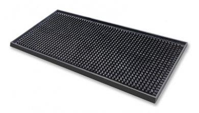 Barmatte Gummi / 30x15cm / Schwarz