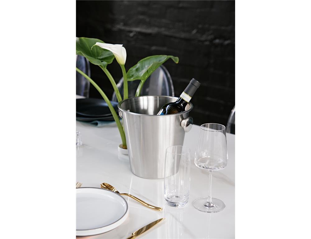 Champagner- und Eiskübel /22cm/Edelstahl