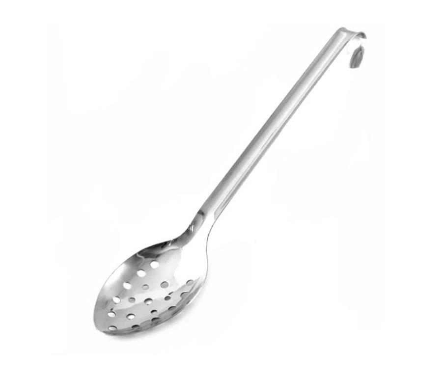 Servierlöffel / 35cm / gelocht