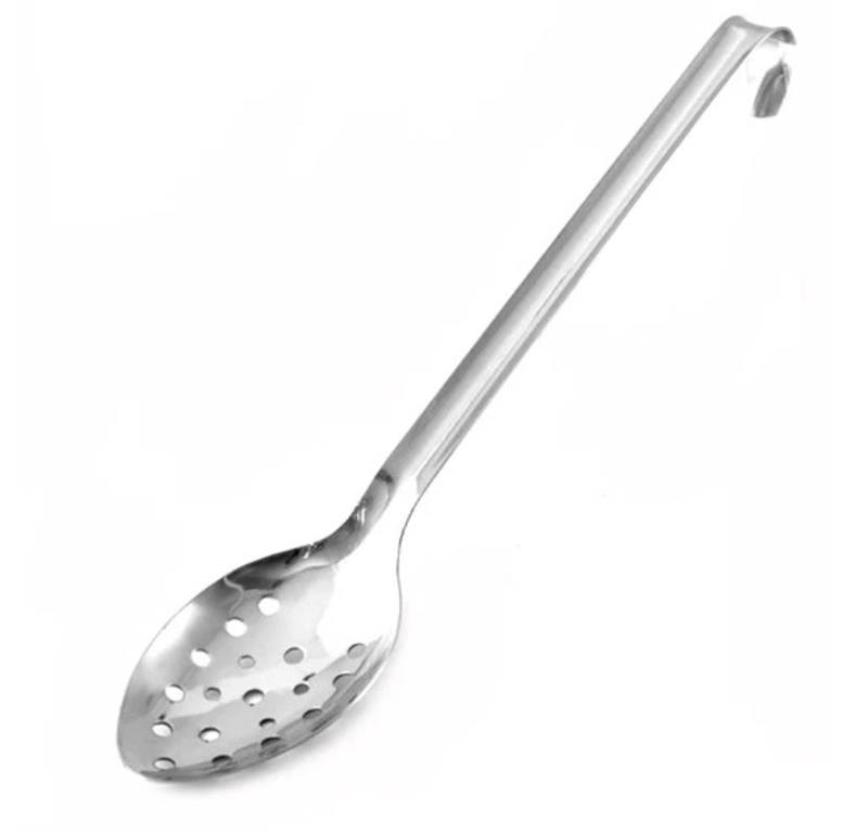 Servierlöffel / 40cm / gelocht