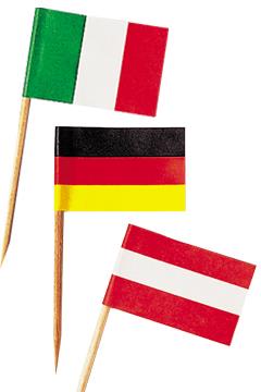 Spieße Flaggen / 7cm / 500Stk.