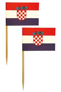Spieße Flaggen / Kroatien / 7cm / 500Stk