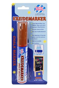 Flüssigkreidemarker / Braun /3-15mm