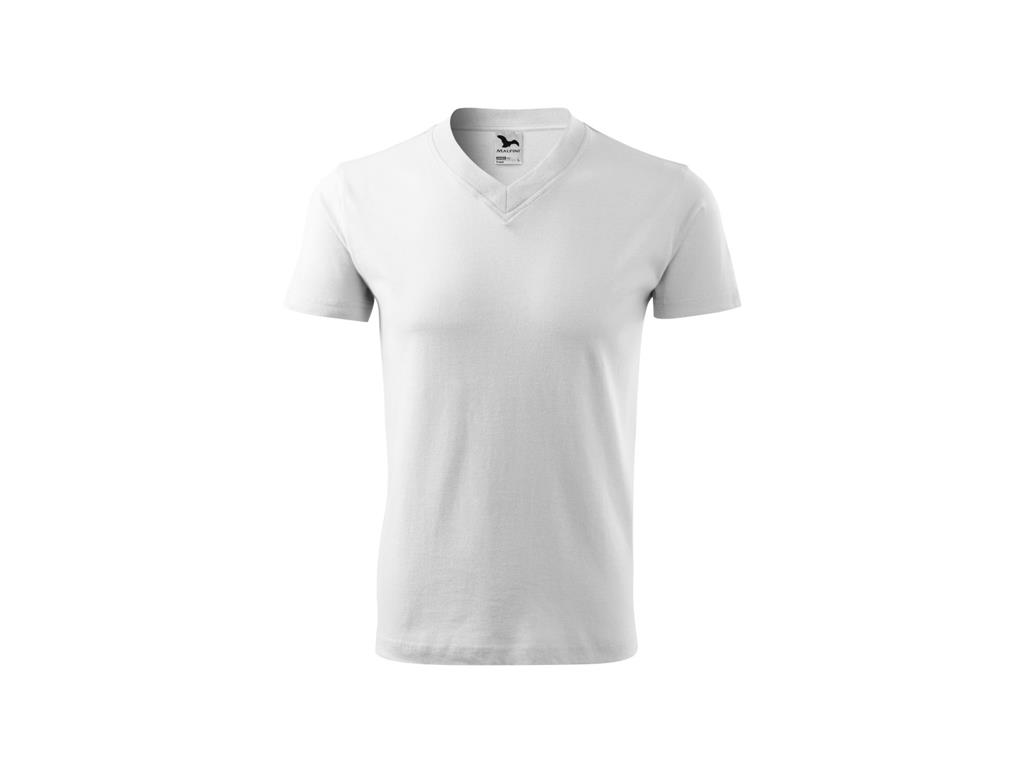 T-Shirt V-Ausschnitt / S / Weiß