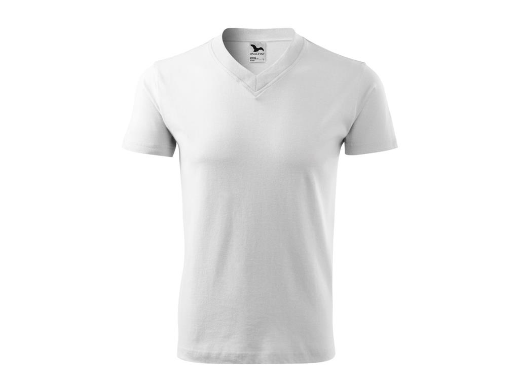 T-Shirt V-Ausschnitt / XXL / Weiß