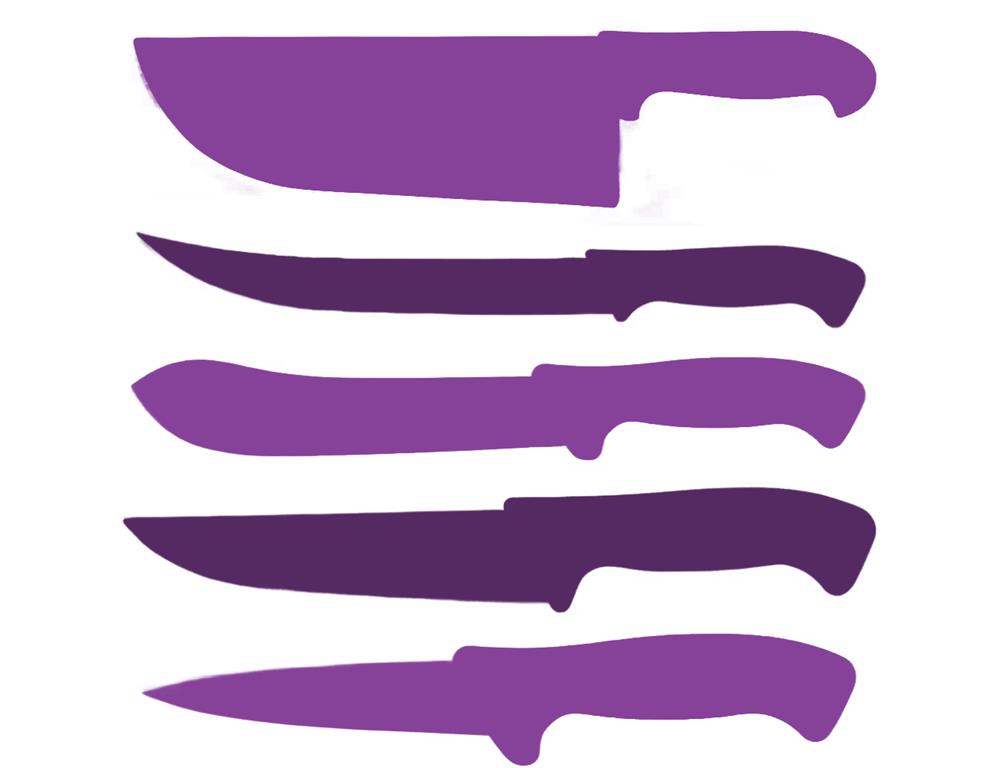 Messer für rohes Fleisch
