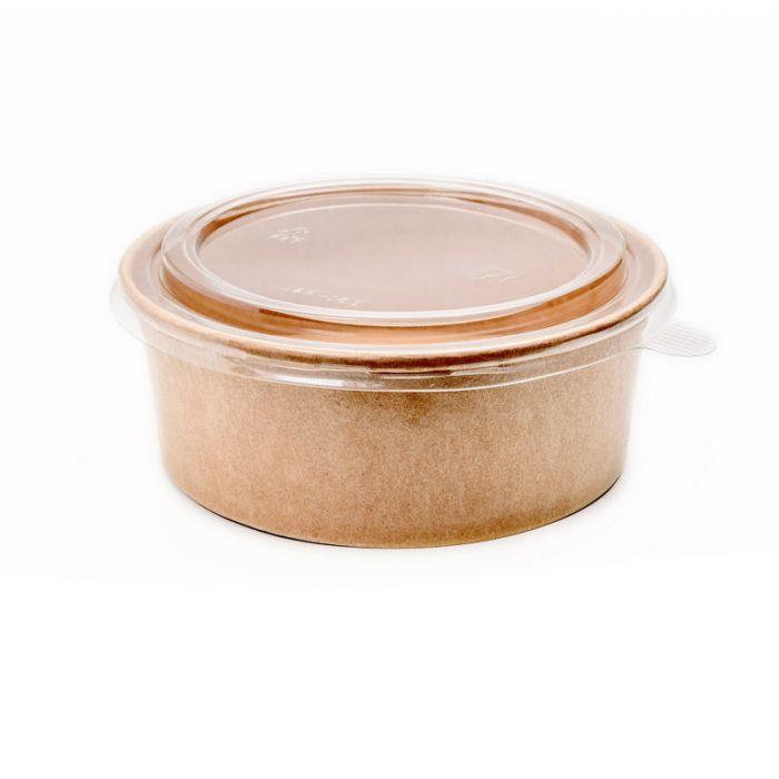 Kraft papirnata skleda / 18x7cm / 1300ml / okrogla / 50kos