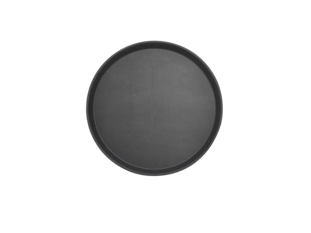 Serviertablett / 45 cm / schwarz / rutsc