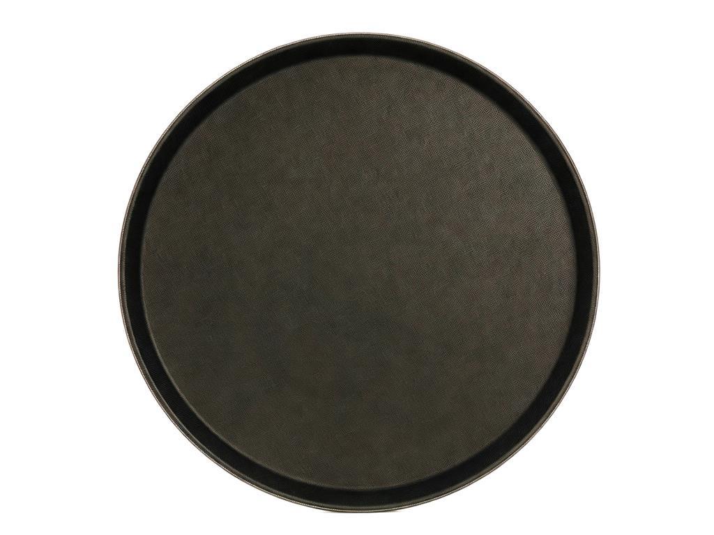 Serviertablett / 41 cm / schwarz / rutsc