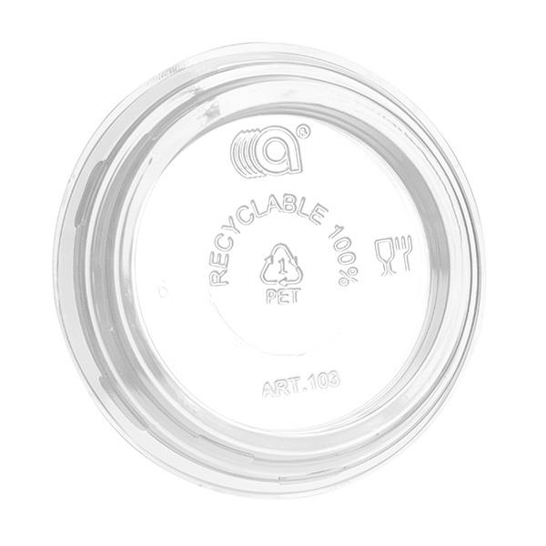 Kunststoffdeckel / rPET / 95mm / 50Stk