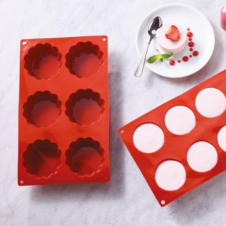 Silikonform Panna Cotta / 6x / 79x37mm