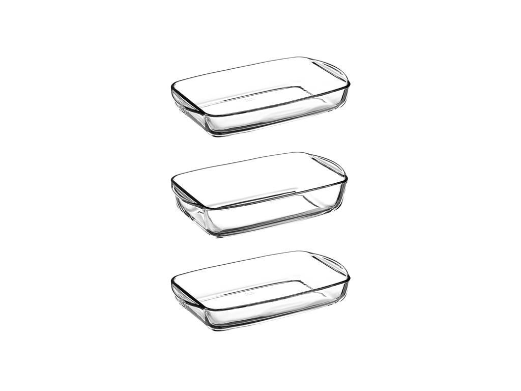 Borcam Glas-Backform-Set / 3Stk.