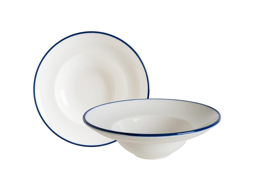 Linea Blue tiefer Teller /24cm/ 6Stk